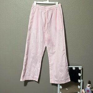 Striped pink and white pants